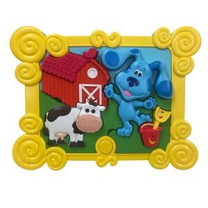 10 Piece Blues Clues Plastic Cow Barn Shovel Pail Toddler Pre School Puzzle